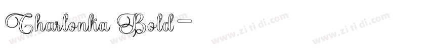 Charlonka Bold字体转换